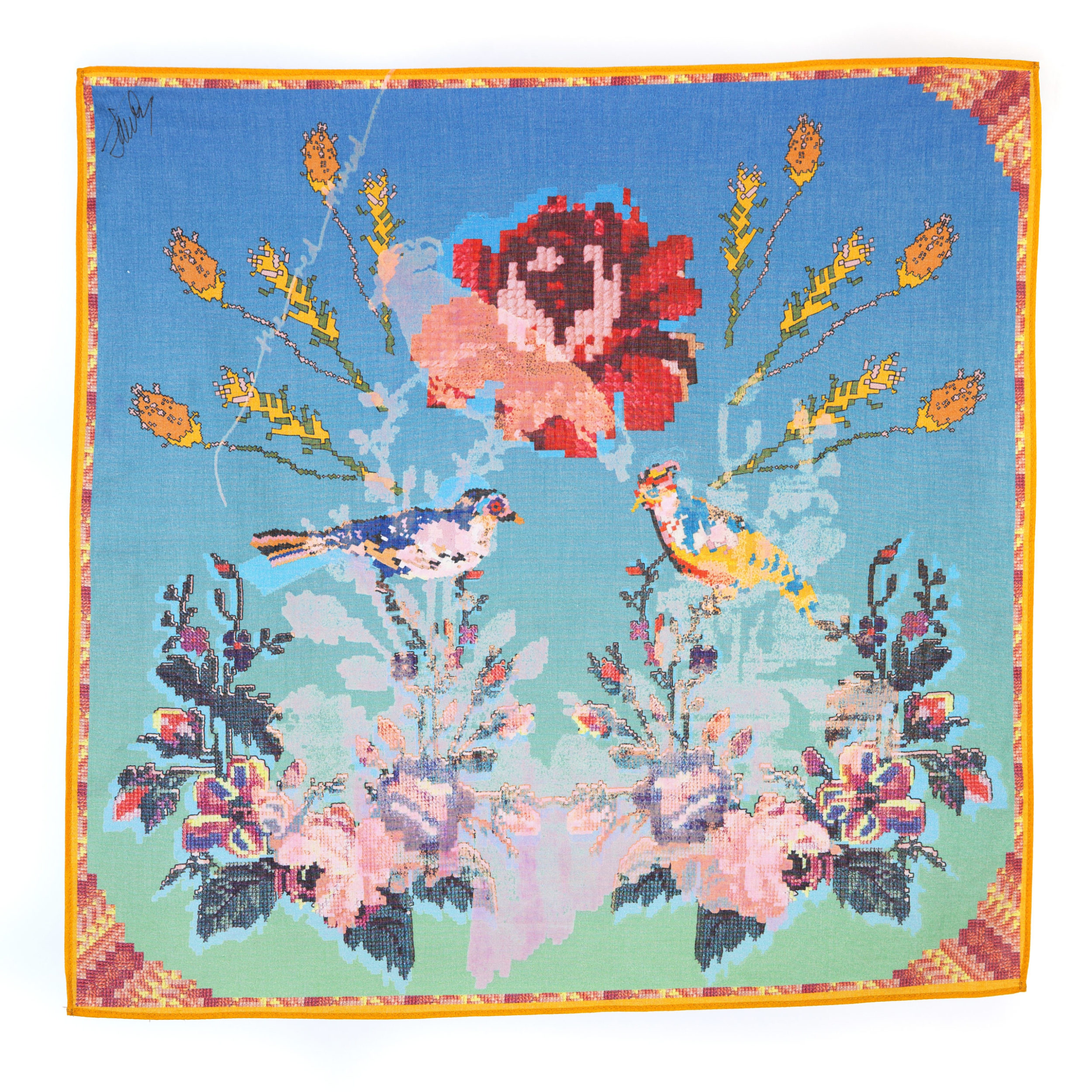 Claire A Baker Silk Scarf